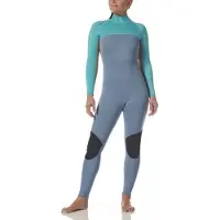 Typhoon Essential 3 Mm Woman Long Sleeve Back Zip Neoprene Suit Bleu S-M Femme