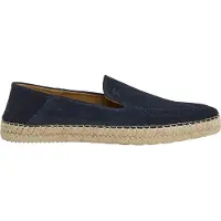 Hackett London pour homme. HMS21491 Espadrilles en cuir Altea Loafer bleu marine (40), Plat, Aucun, Casuel