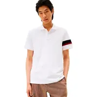 Tommy Hilfiger Rwb Regular Fit Short Sleeve Polo Blanc L Homme