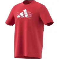 Adidas Logo Heat Graphic Short Sleeve T-shirt Rouge XS Homme