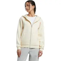 Build Your Brand Fluffy Full Zip Sweatshirt Beige S Femme
