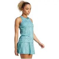 Adidas Club Climacool Graphic Sleeveless T-shirt Bleu XS Femme