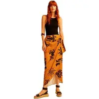 & Me Nara Long Skirt Orange 38 Femme
