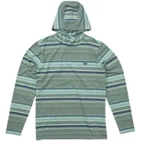 Salty Crew White Cap Tech Long Sleeve Rash Guard Vert 2XL Homme