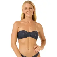 Rip Curl Dalias Denim Bandeau Bikini Top Bleu M Femme