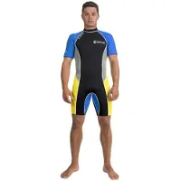 Abysstar Sea Spring 2.5 Mm Short Sleeve Shorty Noir L Homme