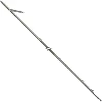 Pathos Thaitian Roller Ow Single Barb Medium Spearshaft 8.0 Mm Argenté 160 cm