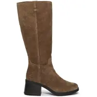 Timberland pour femme. TB0A43M8EIV1 Bottes hautes Bellevaux en cuir marron (40 W), Plat, Fermeture éclair, Casuel