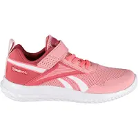 Reebok Fille Rush Runner 5 Lacets Élastiques Et Sangle Supérieure Chaussures de Course Neutres Rose poussière/Rose Studio/Blanc
