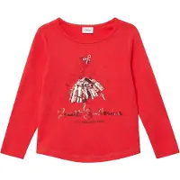 s.Oliver T-Shirt rouge / blanc