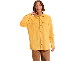 Roxy Let It Go Cord Long Sleeve Shirt Jaune S Femme