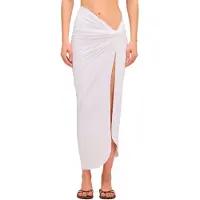 Sundek Long Crossed In Front Sarong Blanc XL Femme