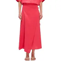 Sundek Linen Short Skirt Rose M Femme