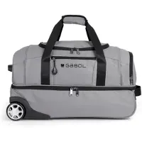 Gabol Canada 52.8l Wheeled Duffle Bag Gris