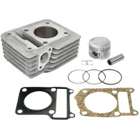 Airsal Yamaha Ybr 125cc 57.4mm Cylinder&piston Kit Argenté
