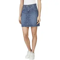 Pepe Jeans pour femme. PL90112444F0 Minijupe Rise bleu (L), Casuel, Coton, Denim