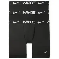 Nike Dri-fit Essential Brief Long Boxers 3 Units Noir 2XL Homme
