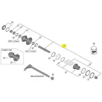Shimano Fh-m9111 Hub Axle Blanc 148 mm
