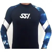 Ssi Loose Fit Long Sleeve Rash Guard Bleu 2XL Homme