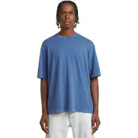 G-Star T-Shirt Overdyed Center Chest Boxy - Bleu moyen - Hommes