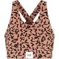 Emporio Armani Brassières EA7 TRAIN SPORTY 4EVER W SPORT BRA - TRAIN SPORTY 4EVER W SPORT BRA femmes - Marron - EU M