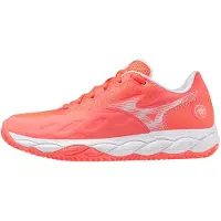 Mizuno WAVE ENFORCE COURT CC (F) / Corail Calypso/Blanc/Rose pâle / 40,0/6,5