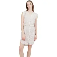 Fundango Mona Sleeveless Short Dress Beige S Femme