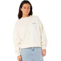 Rip Curl Neon Diamond Heritage Sweatshirt Beige S Femme
