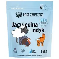 Paka Zwierzaka Karma sucha Jagnięcina i indyk dla kota M 1,6 kg