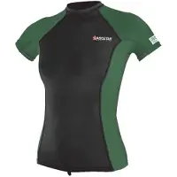 Abysstar Malibu Short Sleeve Rash Guard Vert XL Femme