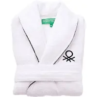 Benetton Be65 Bathrobe Blanc M-L