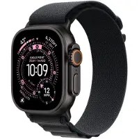 Apple Bracelet Alpine Loop pour Watch | 44/45/46/49 mm - Taille M - Black / Black Titanium