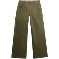 Superdry Mid Rise Baggy Chino Pants Vert 27 / 30 Femme