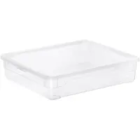 Rotho Boîte de rangement Clear Shirt 9 L, 40 x 33,5 x 8,5 cm (L x l x h)