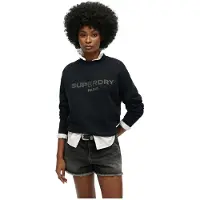 Superdry Sport Luxe Loose Sweatshirt Noir M Femme