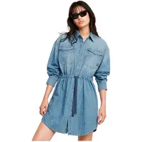 G-Star Robe Relaxed Drawcord Denim - Bleu clair - Femmes