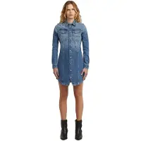 G-Star Pitched Long Sleeve Short Dress Bleu 2XS Femme