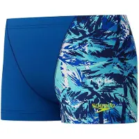 Speedo Digital Allover V-cut Swimming Boxer Bleu 15-16 Years Garçon