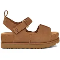 Ugg pour femme. 1167356 Sandales en cuir marron Goldenstar Hi (38), 3 à 5 cm, Velcro, Casuel