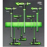 JBM - Coffret d'outils, 8 pièces, couleur verte. Vert, taille unique