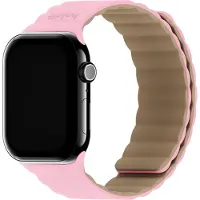 Holdit Bracelet en silicone magnétique pour Apple Watch | 38/40/41/42 mm - Pink / Beige