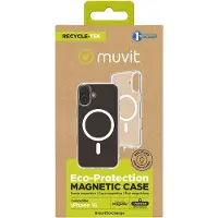 Muvit Iphone 16 Recycletek Magsafe Phone Case Clair
