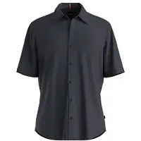 BOSS pour homme. 50537382 Maillot de bain marine (3XL), Casuel, Coton, Manche courte