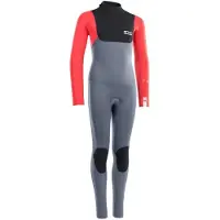 iON Capture 4/3 Mm Junior Long Sleeve Back Zip Neoprene Suit Gris 14-16 Years Enfants