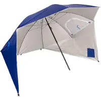 Aktive Windproof Ø240cm Uv50 Beach Umbrella Bleu Ø240 cm