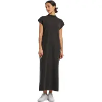 Build Your Brand Vintage Short Sleeve Long Dress Noir 3XL Femme