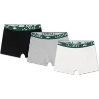 Lacoste Kids Solid Boxers 3 Units Multicolore L Garçon