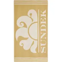 Sundek Fouta Jacquard Beach Logo Towel Doré