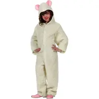 Atosa Christmas Girl Sheep Costume Beige 3-4 Years Enfants