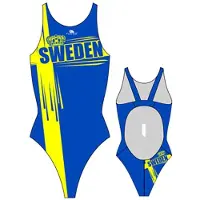 Turbo Sweden Swimsuit Bleu 3-4 Years Fille